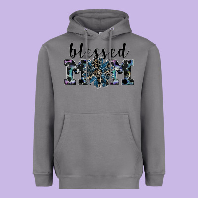 Blessed Mom Heavyweight Hoodie Designed By Sublimationcraftshop
