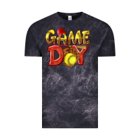 Cloud Black Game Day Softball Vintage Tee - NancyCooperArtShop
