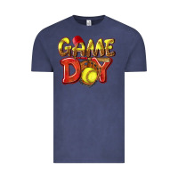 Vintage Denim Game Day Softball Vintage Tee - NancyCooperArtShop