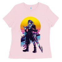 Bubblegum Pink final fantasy x 10   tidus retrowave Ladies Tee - tuanDangUi