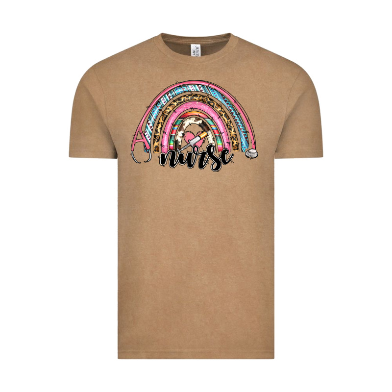 Western Nurse Rainbow Vintage Tee by RanaPortraitStore | Teevron