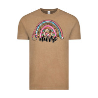 Vintage Coffee western nurse rainbow Vintage Tee - RanaPortraitStore