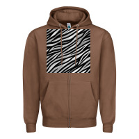 Chestnut Zebra Seamless Pattern, Zipper Hoodie - BundleAndBundleShop