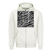 Oatmeal Heather Zebra Seamless Pattern, Zipper Hoodie - BundleAndBundleShop