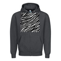 Smoke Zebra Seamless Pattern, Zipper Hoodie - BundleAndBundleShop