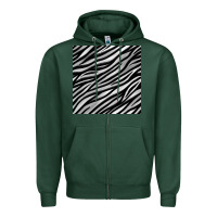 Sports Green Zebra Seamless Pattern, Zipper Hoodie - BundleAndBundleShop