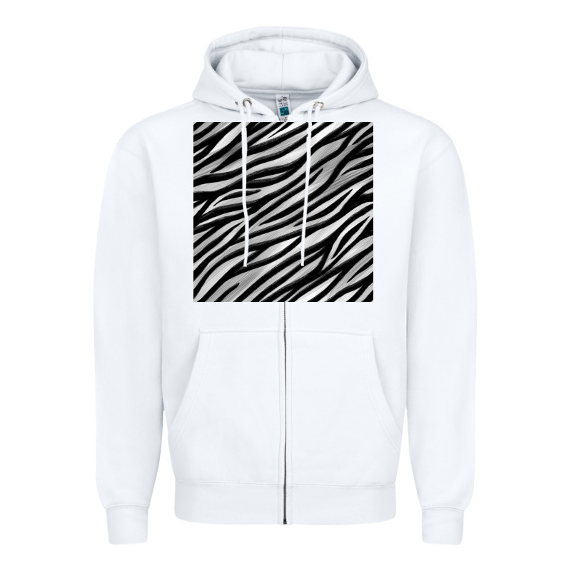 Zebra Seamless Pattern, Zipper Hoodie by BundleAndBundleShop | Teevron