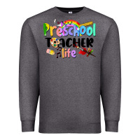 Charcoal Heather Preschool Teacher Life Premium Sweatshirt - LillyAllenDesigns