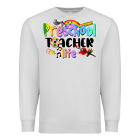 Dove Grey Preschool Teacher Life Premium Sweatshirt - LillyAllenDesigns
