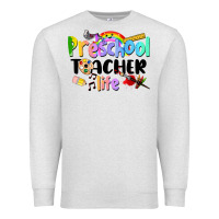 Oatmeal Heather Preschool Teacher Life Premium Sweatshirt - LillyAllenDesigns