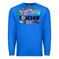 True Royal Preschool Teacher Life Premium Sweatshirt - LillyAllenDesigns