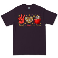 Plum Peace Love Hot Chocolate Premium Tee - BundleAndBundleShop