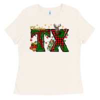 Bone Christmas Texas With Deer Ladies Tee - BundleAndBundleShop