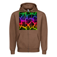 Chestnut colorful cow seamless pattern Zipper Hoodie - BundleAndBundleShop