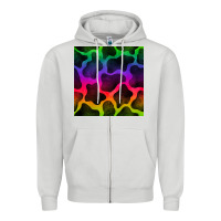Dove Grey colorful cow seamless pattern Zipper Hoodie - BundleAndBundleShop