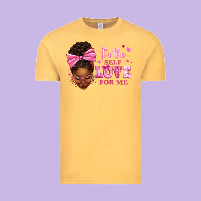 It's The Self Love For Me Afro Woman Vintage Tee Designed By Texasbilliewilder