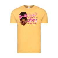 Vintage Mustard it's the self love for me afro woman Vintage Tee - texasbilliewilder