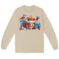 Mushroom Lacrosse coffee cups Long Sleeve Tee - HowdyJamesFarm