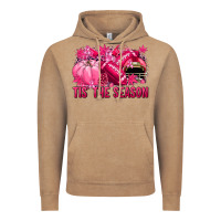 Vintage Coffee Tis' the season Football Breast Cancer Vintage Hoodie - NancyCooperArtShop