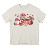 Cream mexican pan dulce coffee cups Heavy Core Tee - MaliasSmallBusiness