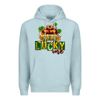 Blue Mist St Patricks Lucky One Premium Hoodie - FaDigitalArtStudio