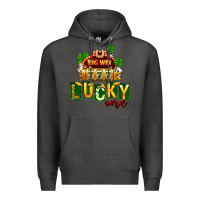 Charcoal Heather St Patricks Lucky One Premium Hoodie - FaDigitalArtStudio