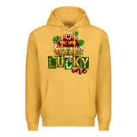 Mustard St Patricks Lucky One Premium Hoodie - FaDigitalArtStudio