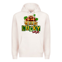 Pale Pink St Patricks Lucky One Premium Hoodie - FaDigitalArtStudio