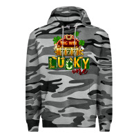 Slate Camo St Patricks Lucky One Premium Hoodie - FaDigitalArtStudio