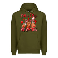 Army Green little miss valentine afro kid sneakers Premium Hoodie - RanaPortraitStore