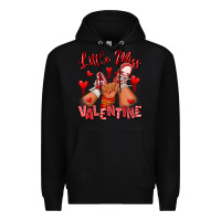 Black little miss valentine afro kid sneakers Premium Hoodie - RanaPortraitStore