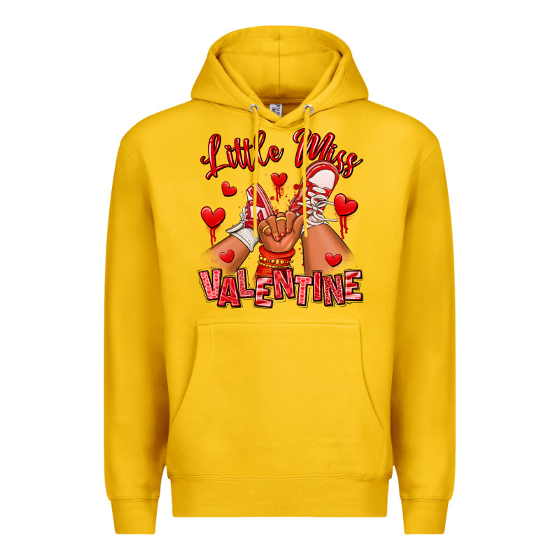 Little Miss Valentine Afro Kid Sneakers Premium Hoodie by RanaPortraitStore | Teevron