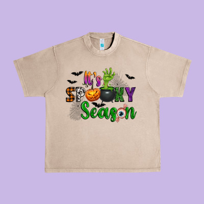 It's Spooky Season Urban Heavy Tee Designed By Texasbilliewilder