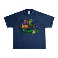 Navy It's Spooky Season Urban Heavy Tee - texasbilliewilder