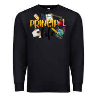 Black Principal Life Premium Sweatshirt - LillyAllenDesigns