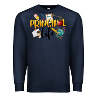 Navy Principal Life Premium Sweatshirt - LillyAllenDesigns