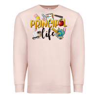 Pale Pink Principal Life Premium Sweatshirt - LillyAllenDesigns