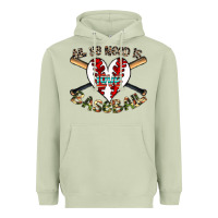 Matcha all you need is love baseball Heavyweight Hoodie - CowhideDigitalArt