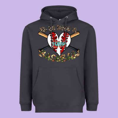 All You Need Is Love Baseball Heavyweight Hoodie Designed By Cowhidedigitalart