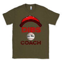 Army Green Dibs On The Coach Baseball Classic Tee - Bettercallsaul