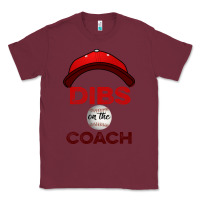 Burgundy Dibs On The Coach Baseball Classic Tee - Bettercallsaul