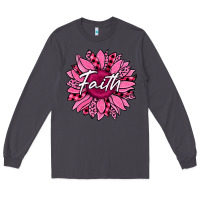 Smoke faith breast cancer awareness sunflower Long Sleeve Tee - Jasminsmagicworld