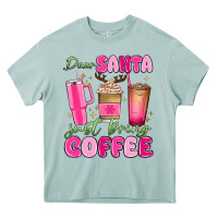 Arona dear santa just bring coffee Heavy Core Tee - MaliasSmallBusiness