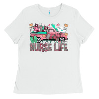 White Nurse Life Truck Ladies Tee - BundleAndBundleShop