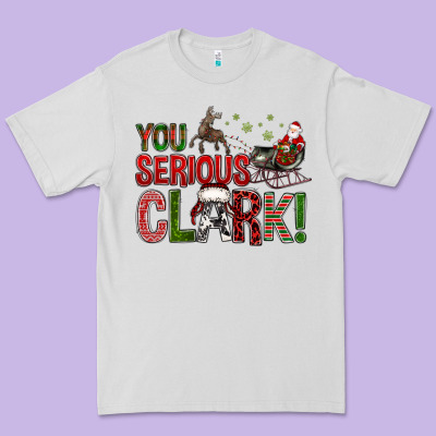 You Serious Clark With Santa Sleigh Premium Tee Designed By Bundleandbundleshop