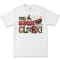 White You Serious Clark With Santa Sleigh Premium Tee - BundleAndBundleShop