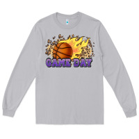 Moon Dust game day basketball leopard flames fireball Long Sleeve Tee - HowdyJamesFarm