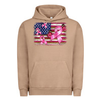 Pigment Burro breast cancer american flag background Urban Hoodie - BarkalooDesign