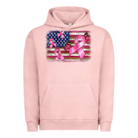 Pigment Salmon breast cancer american flag background Urban Hoodie - BarkalooDesign