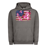 Pigment Tornado breast cancer american flag background Urban Hoodie - BarkalooDesign